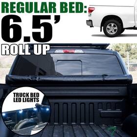 Tc-tun04-6.5-lru Topline Autopart 746756402711 For 2004-2006 Toyota Tundra 6.2ft Bed Lock And Roll Tonneau Cover Led Light