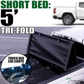 Tbl-16w8p-01-tl Topline Autopart 746756432312 Tlaps For 2023-2024 Colorado/canyon 5ft Short Bed Tri Fold Soft Tonneau Cover Led