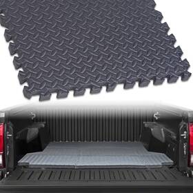 Topline Autopart Tbm-f15097-6.5-f-bk-tl Tlaps For 1997-2003 Ford F150 6.5 Ft 78 Inch Interlocking Foam Truck Bed Mats - Gray