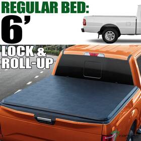 Tc-rang93-6-lru-tl Topline Autopart Tlaps For 1983-2011 Ford Ranger 6 Ft 72 Inch Bed Lock Roll Up Vinyl Tonneau Cover