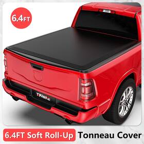 Tpor028 Toprone Soft Roll-up Tonneau Cover For 09-18 19-20 Classic Ram 1500 6.4ft 76.3 Inch