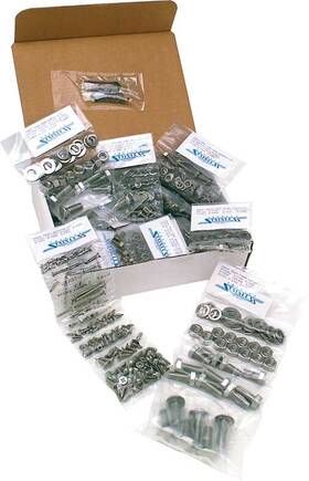61892 Totally Stainless 1956-57 Gm Truck Short Bed / Stepside Steel Fastener Set With