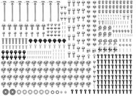 67348 Totally Stainless 1958-59 Gm Truck Short Bed / Fleetside Steel Fastener Set With