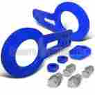 Tow-9005bl Superbautoparts Jdm Front Rear 2pcs Bumper Tow Hook Cnc Aluminum Towing Set Blue Anodized 684758674852