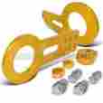 Tow-9005gd Superbautoparts Jdm Gold Anodized Front Rear 2pcs Bumper Tow Hook Cnc Aluminum Towing Set 684758674869