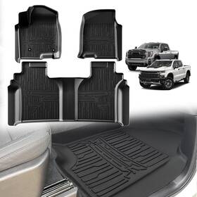 3a-silfm Triplealiners Floor Mats All Slv&sra1500/2500/3500 19-25 Black