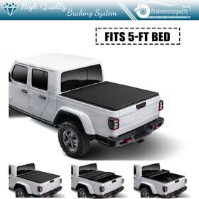 Brake161638e90 Truck Bed Adjustable Soft Top Tri-fold Tonneau Cover For 15-21 Canyon Colorado