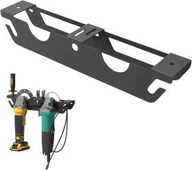 Gjj1-4 Trueland Gjj1-1 Wall-mounted Angle Grinder Holder 2-bay Storage Black/yellow/teal
