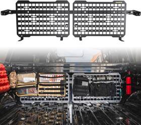 C1945v02 Trumgeta 2x Front Bed Molle Panel For 2015-2025 Ford F150 Truck Storage Organizer System