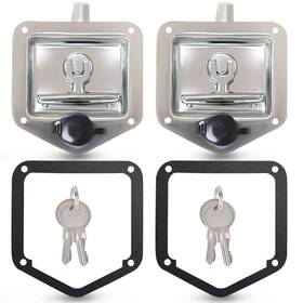 Tutor Auto 708686963373 2-pack T-handle Latches For Toolboxes Rv Camper Truck Trailer 4 Keys