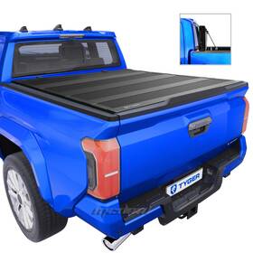 Tg-bc4t4431 Tyger Fit 24 Tacoma 5ft Bed Low Profile Flexfold Hard Quad-fold Tonneau Cover T4
