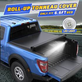 12m44206m0506 Ubmotor 6.6ft Roll Up Soft Bed Tonneau Cover For 2007-2013 Chevy Silverado Gmc Sierra