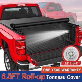18m44208l0826 Ultimatecar 6.5/6.6ft Roll-up Tonneau Cover For 2019-2023 Silverado Sierra 1500 Bed Truck