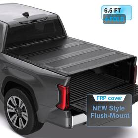 97gtm042168 Universeparts 6.5ft 4-fold Low Profile Truck Bed Tonneau Cover For 2004-2014 Ford F150 F-150