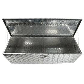Tl55419w-g Usa In Stock 48 Inch X15 Aluminum Stripes Plated Tool Box Waterproof Square Storage Organizer