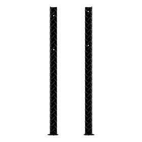 Uws 672078080675 Tbts-legs-blk Replacement Black Aluminum Topside Truck Tool Box Leg