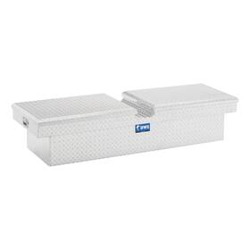 Ec10061 Uws Truck Toolbox Storage Bed 69in Gull Wing Crossover - Bright Aluminum