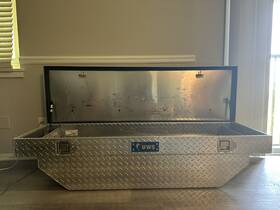 Ec10282 Uws Truck Bed Rail-to-rail Tool Box-63 Inch Angled Crossover Box