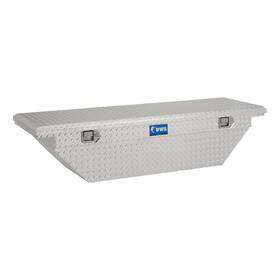Ec10291 Uws 63 Inch Angled Crossover Tool Box With Low Profile Bright Aluminum Cargo Storage
