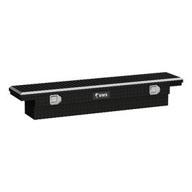 Ec10312 Uws 63 Inch Slim-line Truck Tool Box Low Profile Gloss Black Aluminum Cargo Storage
