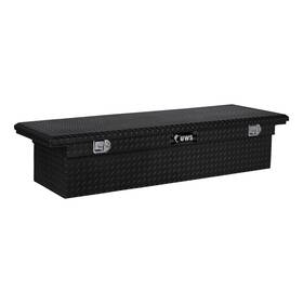 Ec10342 Uws 63 Inch Truck Tool Box With Low Profile Heavy Packaging Gloss Black Aluminum