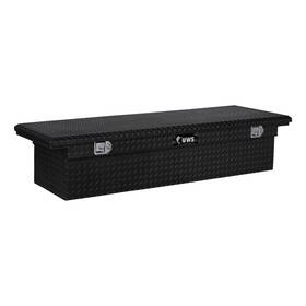 Ec10462 Uws 69in Truck Tool Box Storage With Low Profile Gloss Black Aluminum #ec10462
