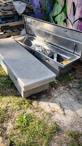Ec10561 Uws 72 Inch Crossover Truck Tool Box Heavy Packaging Bright Aluminum