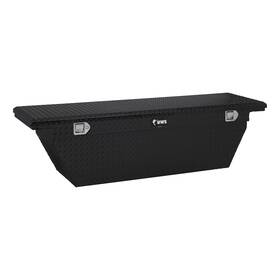 Ec10772 Uws 69in Deep Angle Tool Box Low Profile Heavy Packaging Gloss Black Aluminum