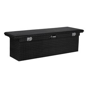 Ec10802 Uws 69 Inch Tool Box Storage Deep Truck With Low Profile Gloss Black Aluminum