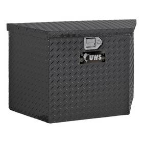 Ec20402 Uws 34 Inch Trailer Tongue Box Tool Storage Heavy Packaging Gloss Black Aluminum