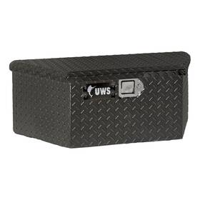 Ec20422 Uws 34 Inch Trailer Tongue Box Low Profile Heavy Packaging Gloss Black Aluminum