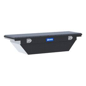 Ec50005 Uws 63 Inch Angled Crossover Tool Box Low Profile Matte Black Aluminum Storage