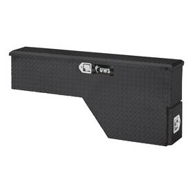 Fw-48-ds-d-blk Uws Gloss Black Aluminum 48 Inch Driver-side Wheel Well Tool Box Toolbox Storage