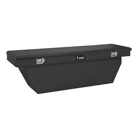 Tbsd-69-a-mb Uws Matte Black Aluminum 69inch Deep Angled Crossover Truck Tool Box