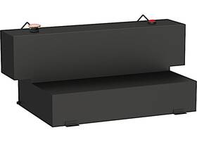 St-100hh-mb Uws Hammerhead 100-gallon L-shape Steel Transfer Tank-black