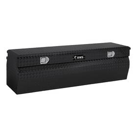 Tbc-60-w-blk Uws Gloss Black Aluminum 60 Inch Wedge Utility Chest Box Tool Toolbox Storage