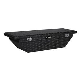 Tbs-69-a-lp-blk Uws 69in Toolbox Cargo Bed Storage Angled Tool Box With Low Profile Black Aluminum