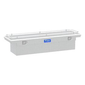 Tbs-69-lp-r Uws Bright Aluminum 69 Inch Crossover Truck Tool Box With Low Profile And Rail