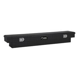 Tbs-69-sl-blk Uws 69in Toolbox Cargo Bed Storage Slim-line Crossover Tool Box Black Aluminum