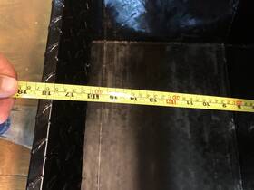 Tbsd-63a-blk Uws Truck Bed Rail-to-rail Tool Box-single Lid Series Box