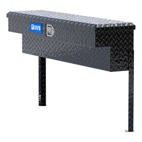 Tbsm-48-blk Uws 48in Truck Bed Side Tool Box Toolbox Storage Lock Gloss-black Aluminum