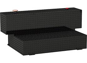 Tt-100hh-b Uws Hammerhead 100-gallon L-shape Aluminum Transfer Tank-black