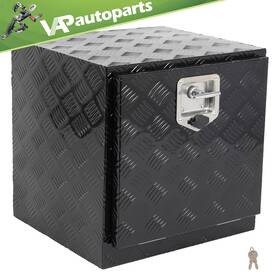Vap18317001us Vap-autoparts 18 Inch X 17 X18 Multifunctional Storage Tool Box For Truck With 2x Chain Black