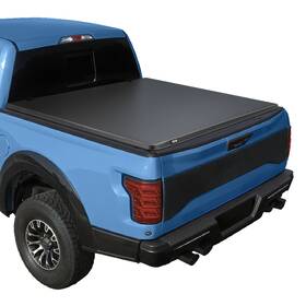 Cmr82014 Vevor Soft Roll-up Truck Bed Tonneau Cover 6.5 Ft For 15-25 Ford F150 Waterproof