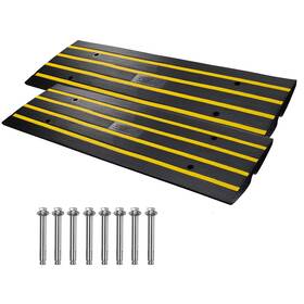 Zxdblypdgb2483dsgv0 Vevor 2 Pack Rubber Curb Ramps For Driveway Heavy Duty Car Ramp 2pc Black