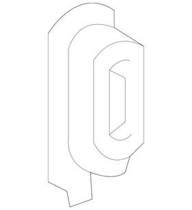 3v9-867-615-9b9 Volkswagen Genuine Tie Down Hook