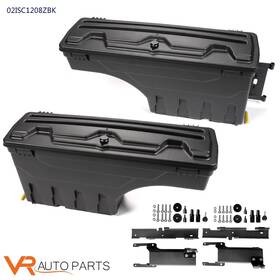 Zp-02isc1208zbk Vr Auto Parts Fit For 15-19 Ford F-150 Rear Left And Right Lockable Storage Truck Bed Toolbox