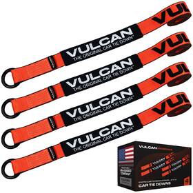 Th050-k4-ps Vulcan Exotic Car Rim Tie Down Straps Only Proseries Orange 4 Pk