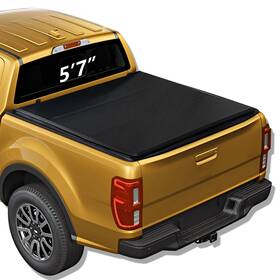Wa-nht23017 Warpath 5ft7 Inch Hard Fold For 09-25 Dodge Ram 1500 2500 Tonneau Cover L Styleside