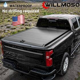 Willmoso 2010-2025 1500/sierra 5.8 Retractable Truck Bed Tonneau Cover For Silverado 1500 Sierra